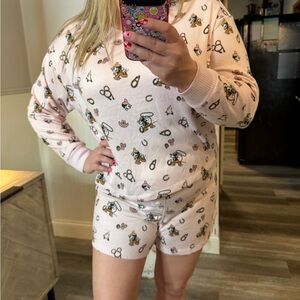 American Eagle Cowboy Mickey Pajama Set Size Medium